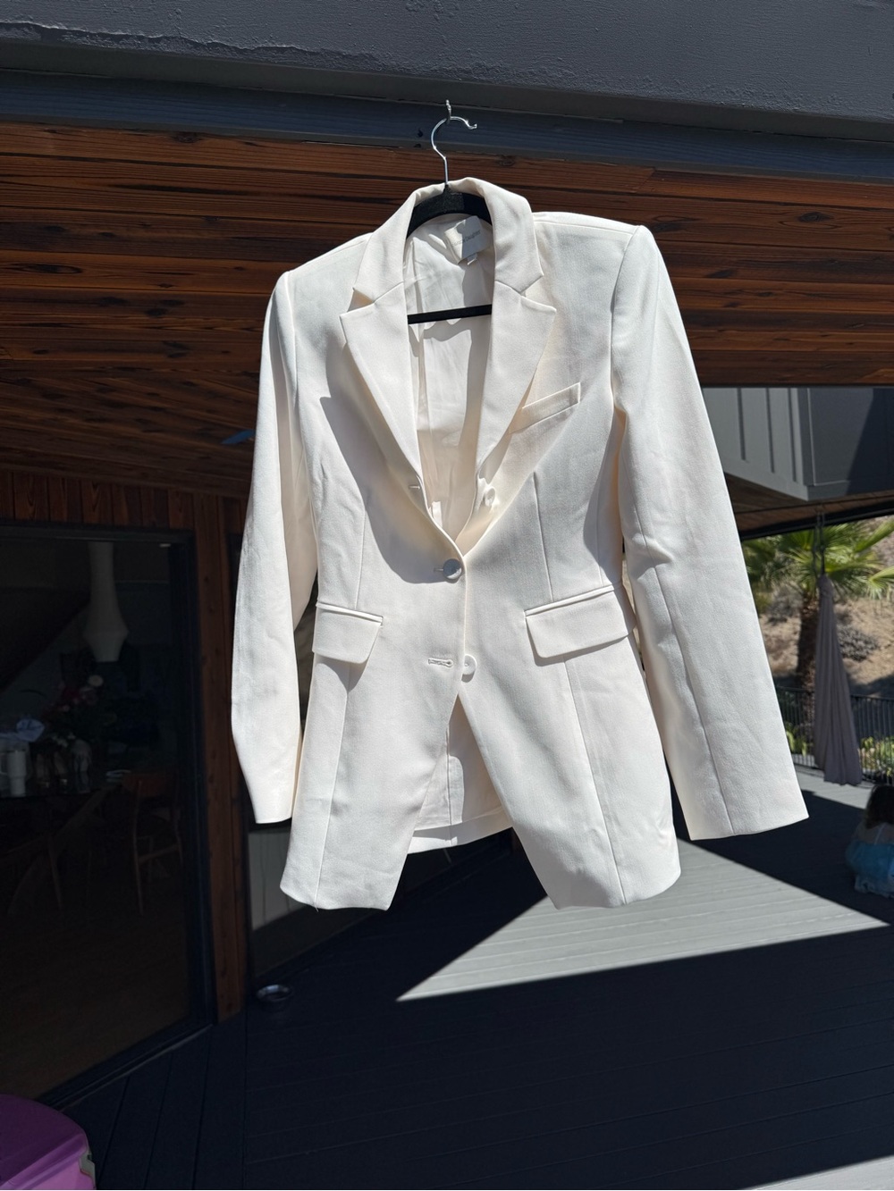 Favorite Daughter Cream Tailored Blazer Jacket